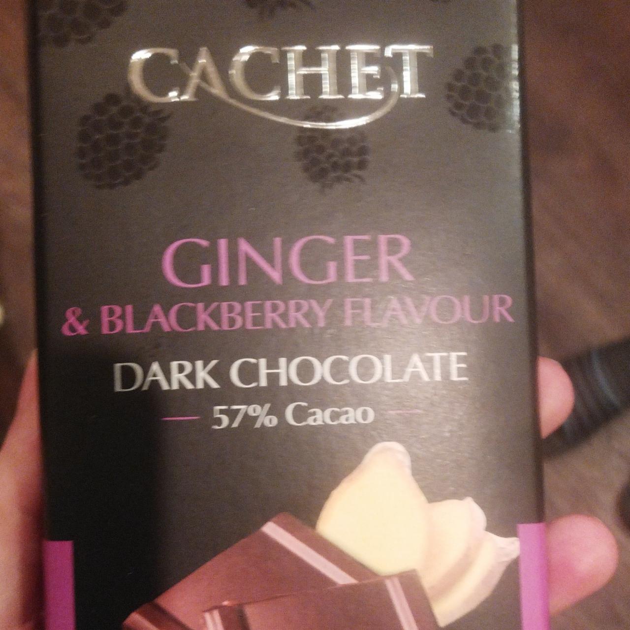 Фото - темный шоколад с имбирём и ежевикой 57% Cachet