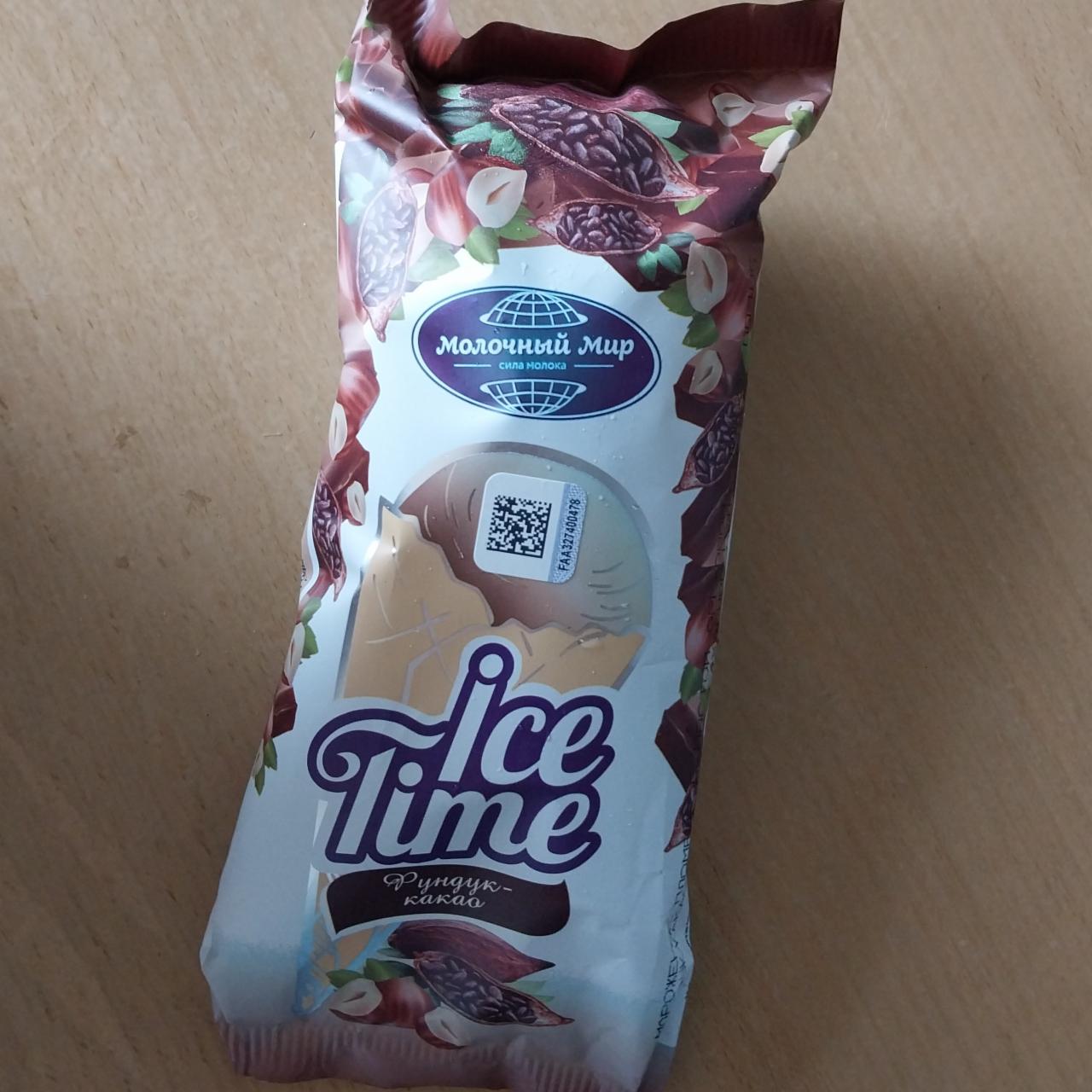 Фото - Мороженое фундук какао Ice time Молочный мир