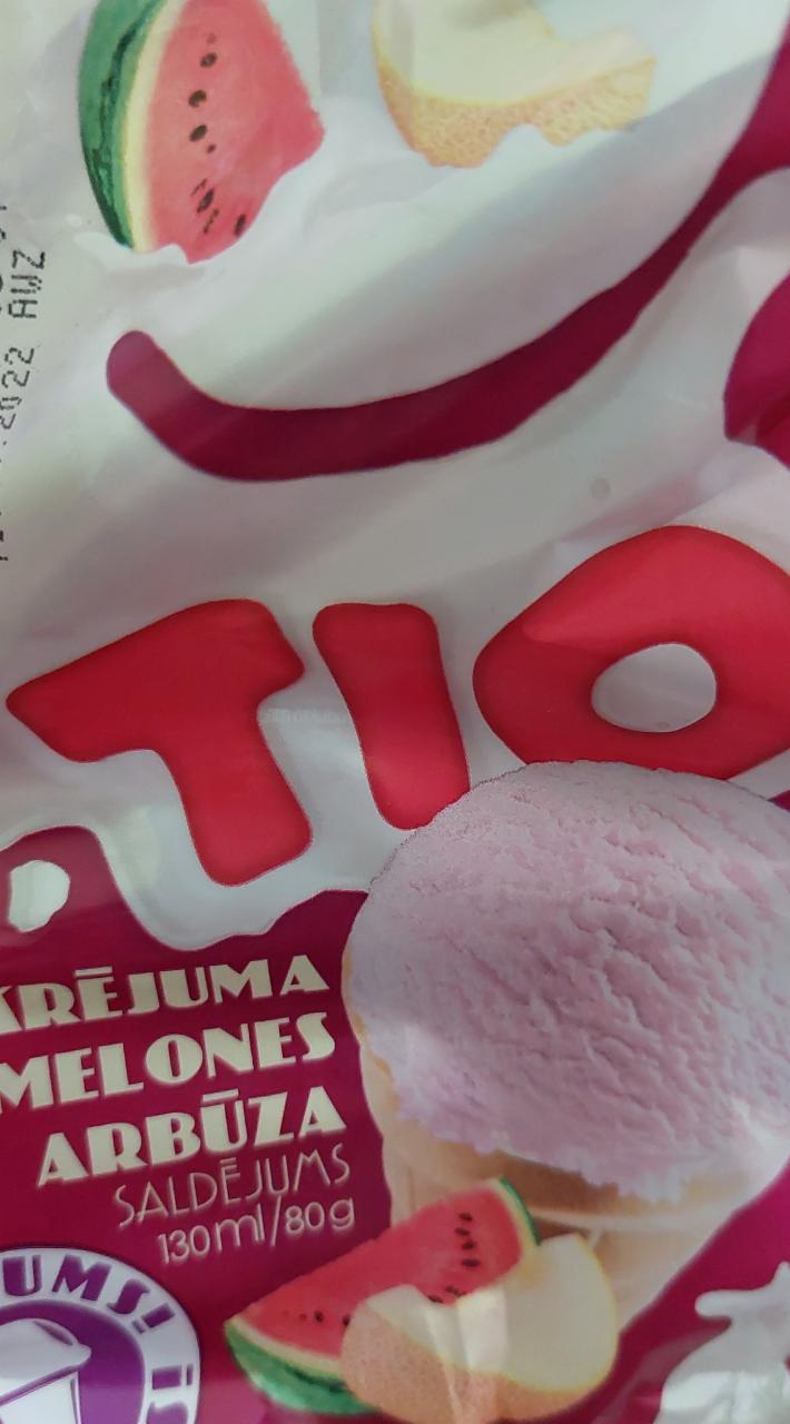 Фото - мороженое арбуз и дыня Tio