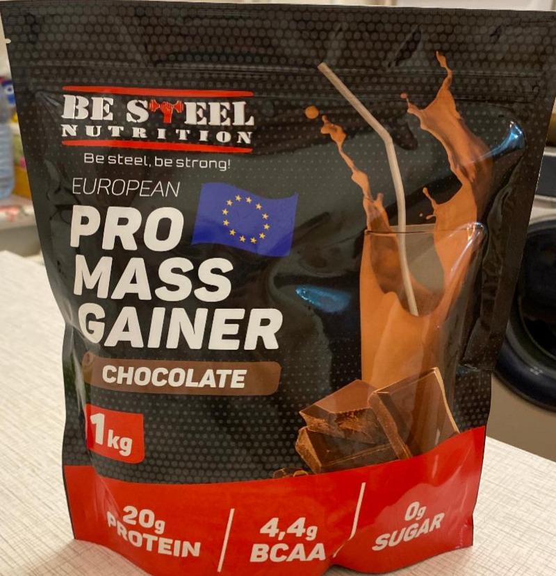 Фото - Гейнер pro mass chocolate Be Steel Nutrition