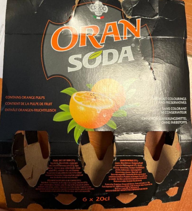 Фото - Напиток безалкогольный газированный Orange Soda Crodo