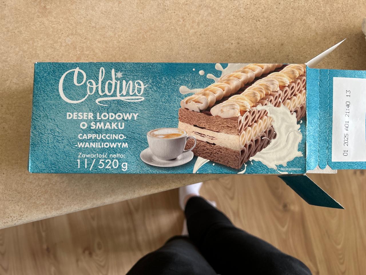 Фото - замороженый десерт со вкусом капучино и ванили Coldino