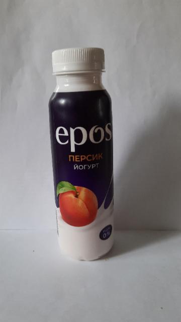 Фото - Йогурт питьевой с персиком обезжиренный EPOS