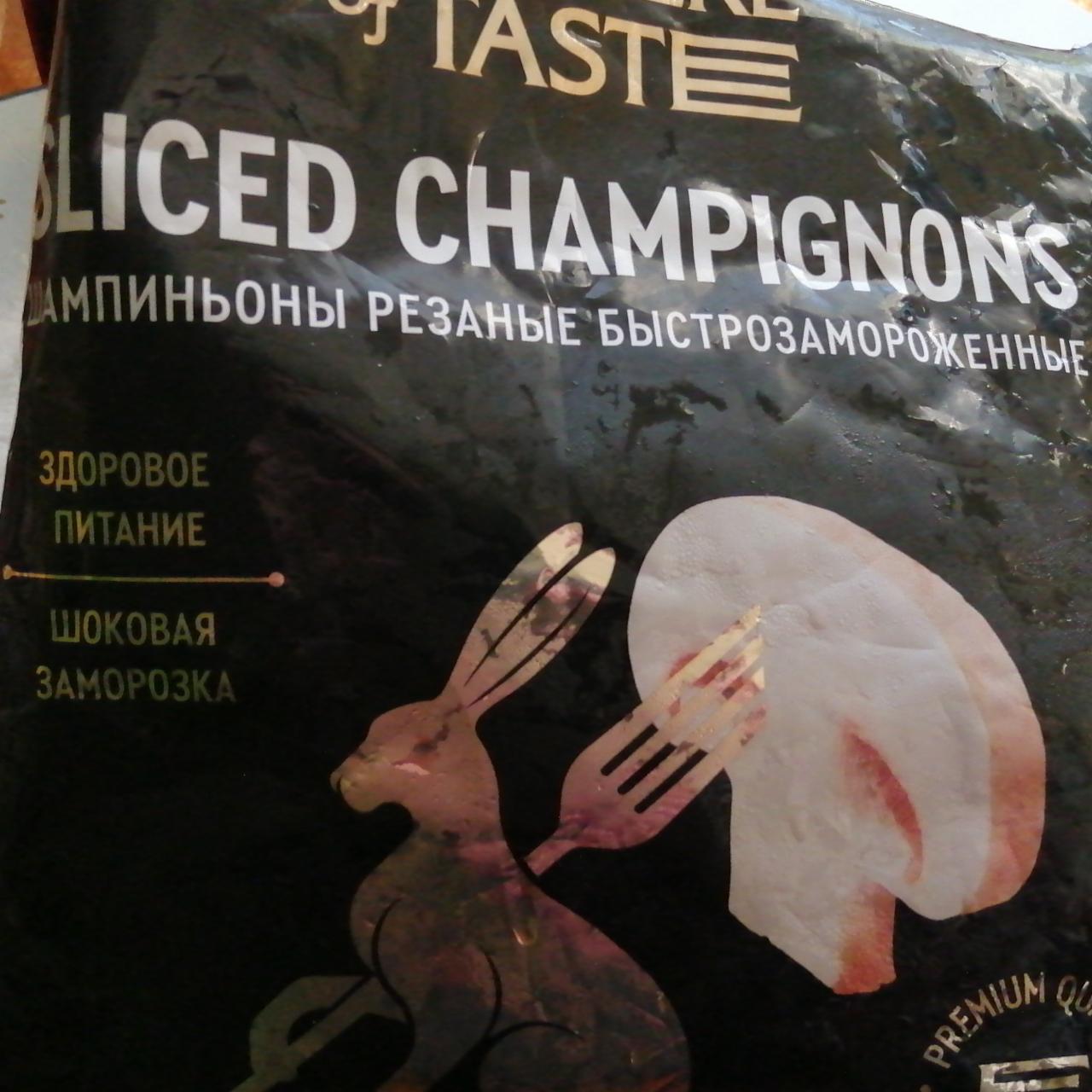 Фото - Шампиньоны быстрозамороженные резанные sliced champignons Premiere of taste