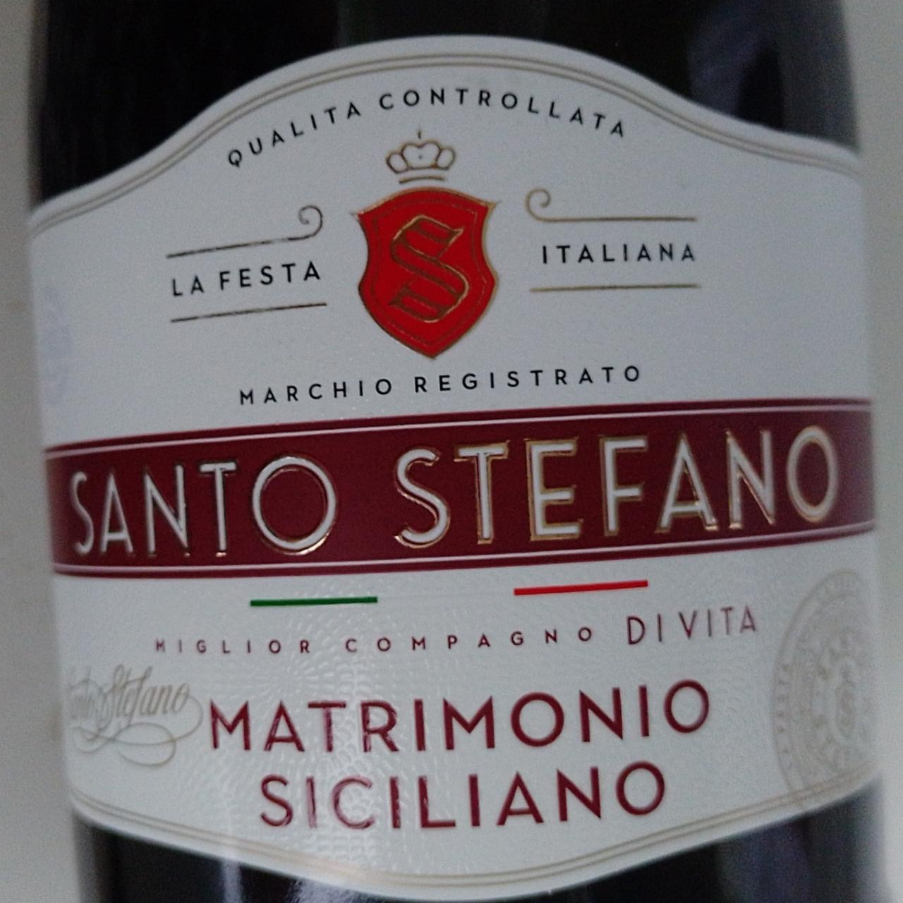 Фото - Винный напиток Matrimonio siciliano Santo Stefano