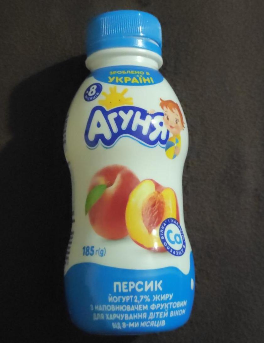 Фото - Йогурт 2.7% с наполнителем персик Агуня