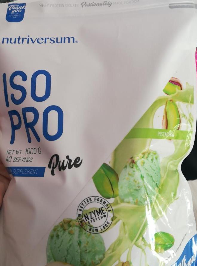 Фото - протеин Pure Iso Pro фисташки Nutriversum