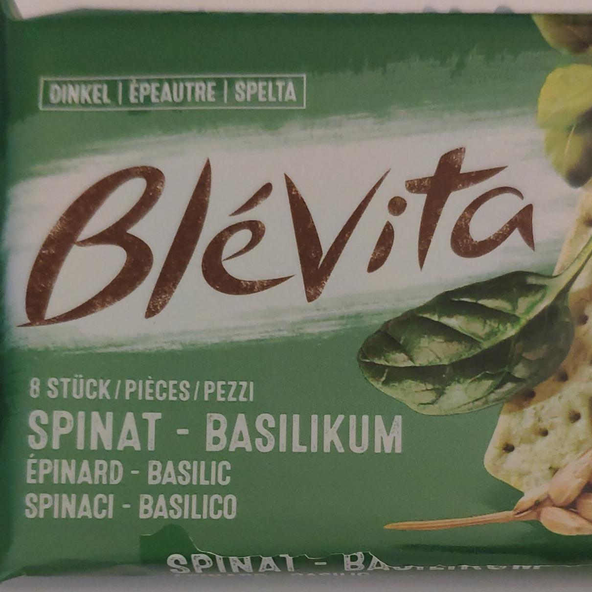 Фото - Печенье крекер (хлебцы) Шпинат и Базилик (Spinat & Basilikum) Blevita