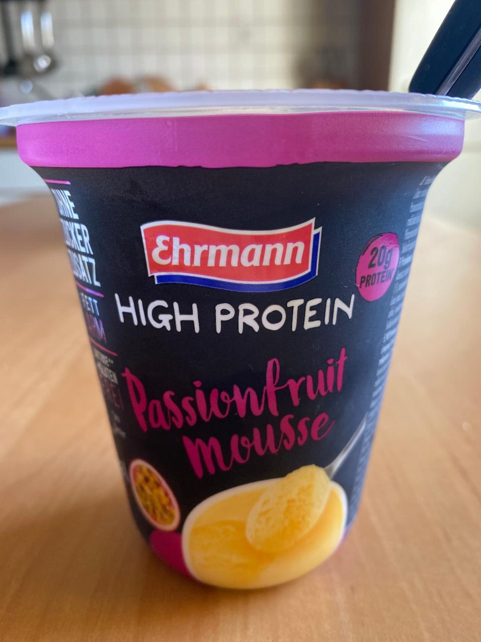 Фото - High protein Passionfruit mousse Ehrmann