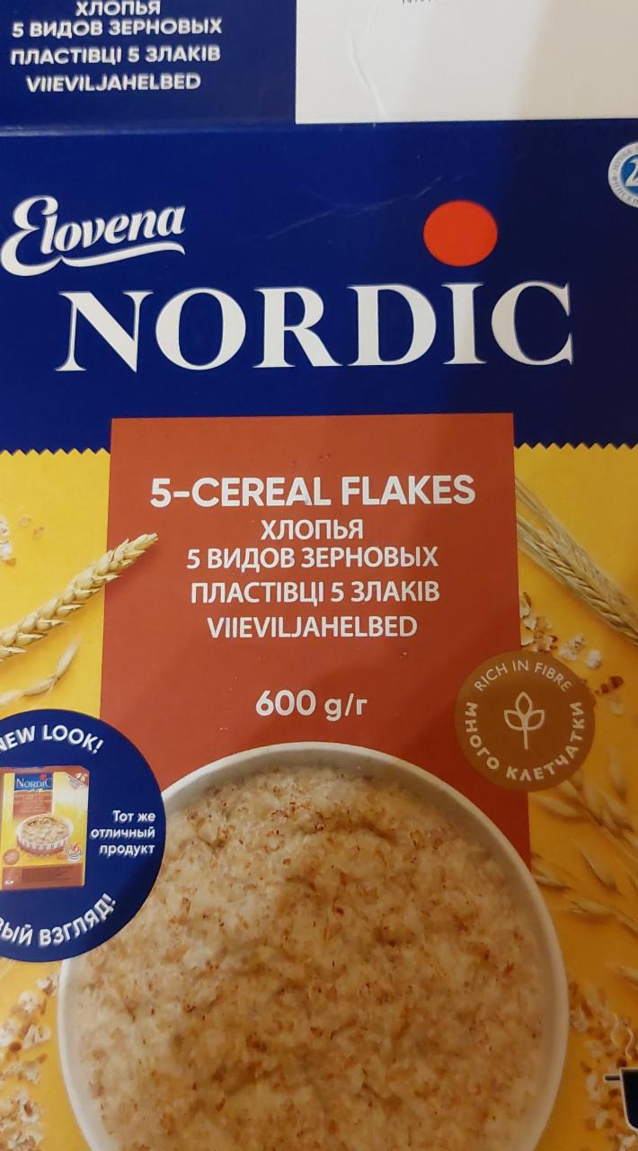 Фото - хлопья 5 видов зерновых Nordic Нордик