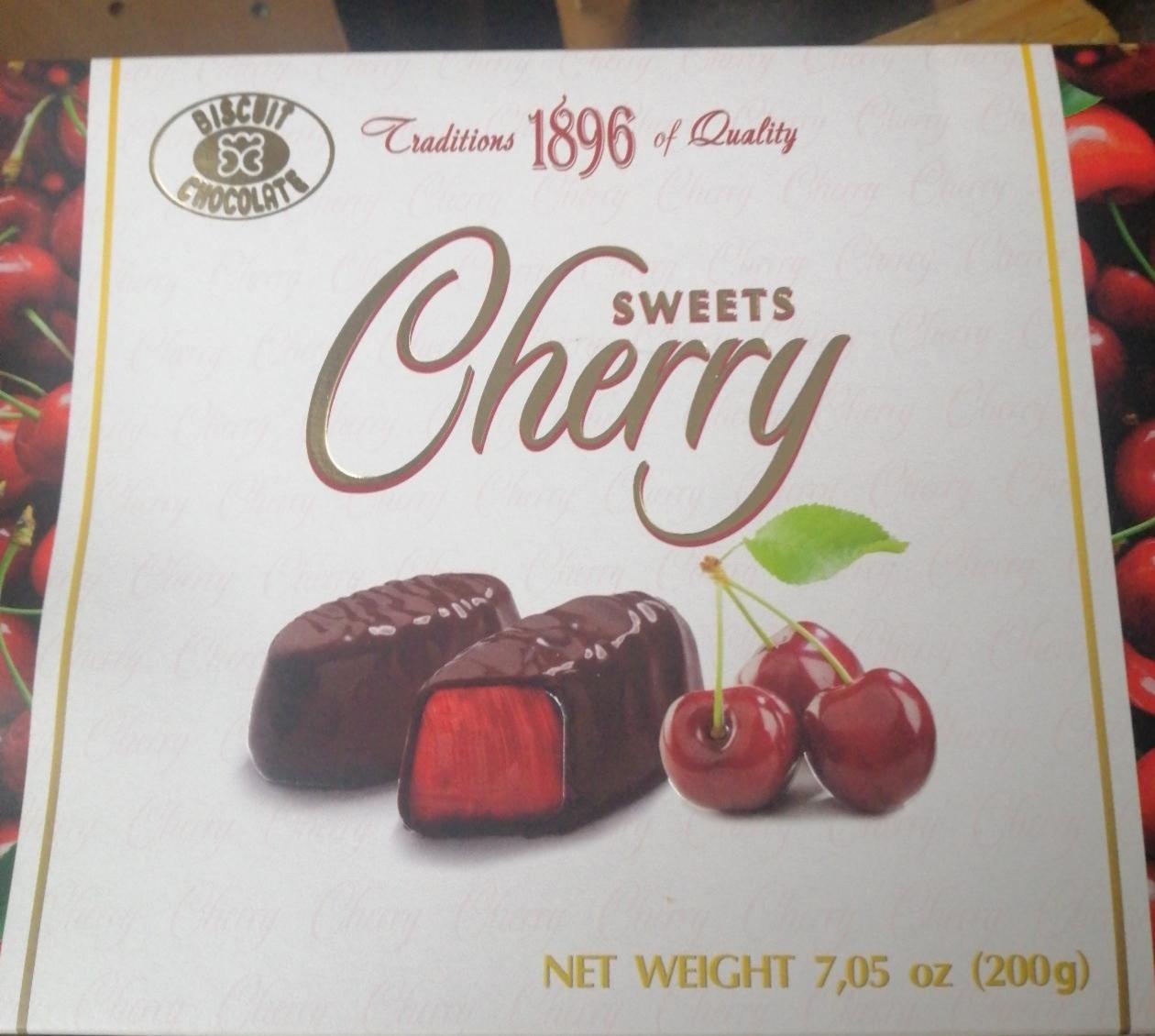 Фото - Конфеты шоколадные с вишневой начинкой Sweets Cherry Бисквит Шоколад