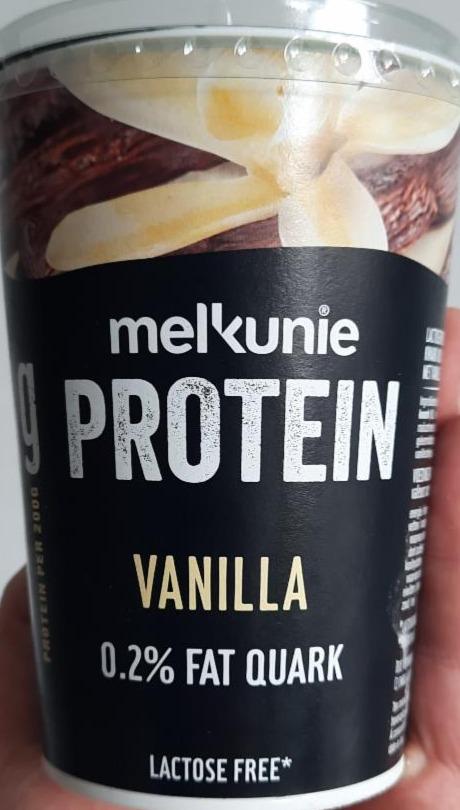 Фото - ванильный протеиновый йогурт 0.2% Melkunie