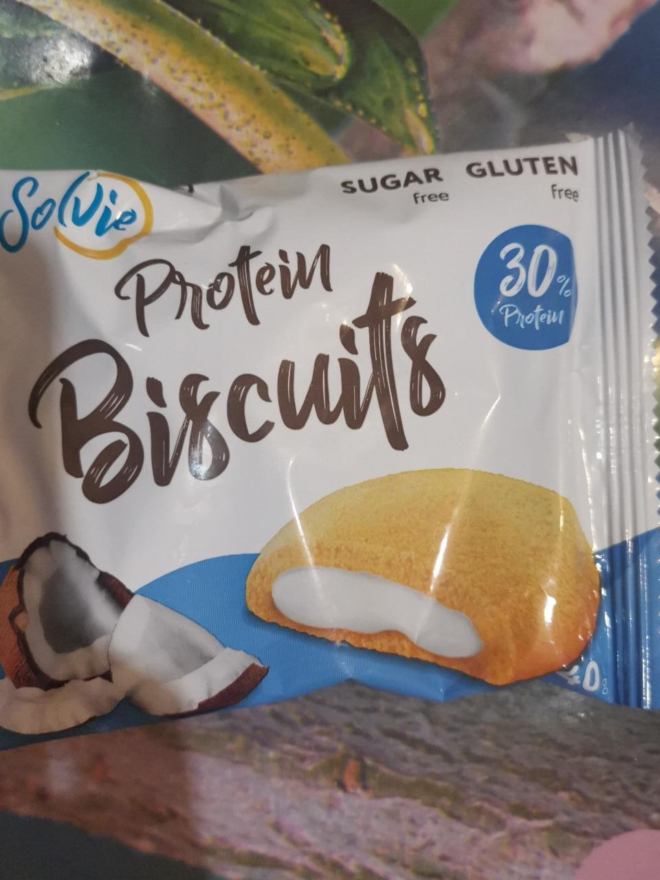 Фото - Протеиновое печенье кокос Protein Biscuit
