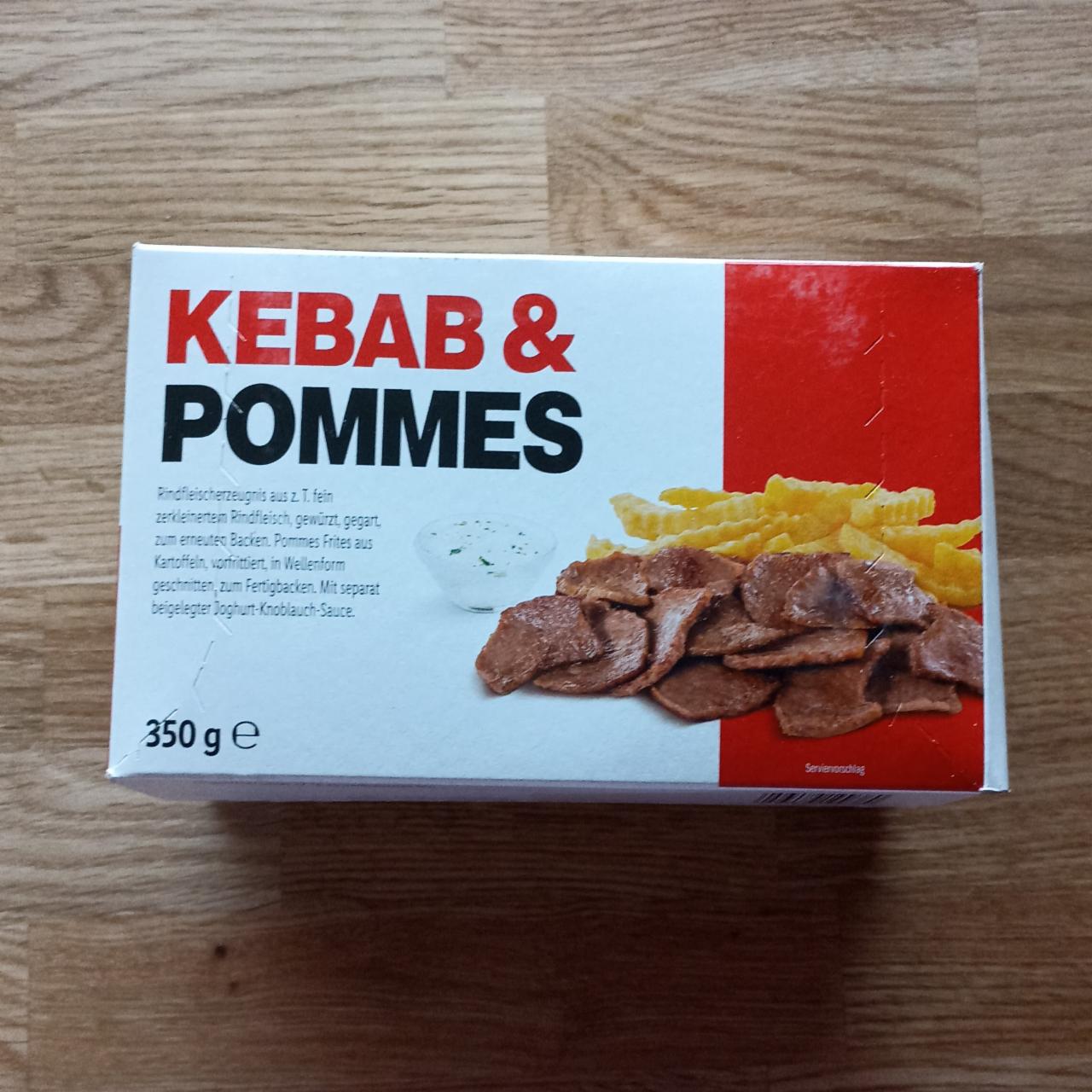 Фото - мясо кебаб и картошка фри kebab&Pommes LIDL