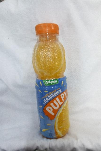 Фото - Напиток Паллинки апельсиновый Pulpy Добрый