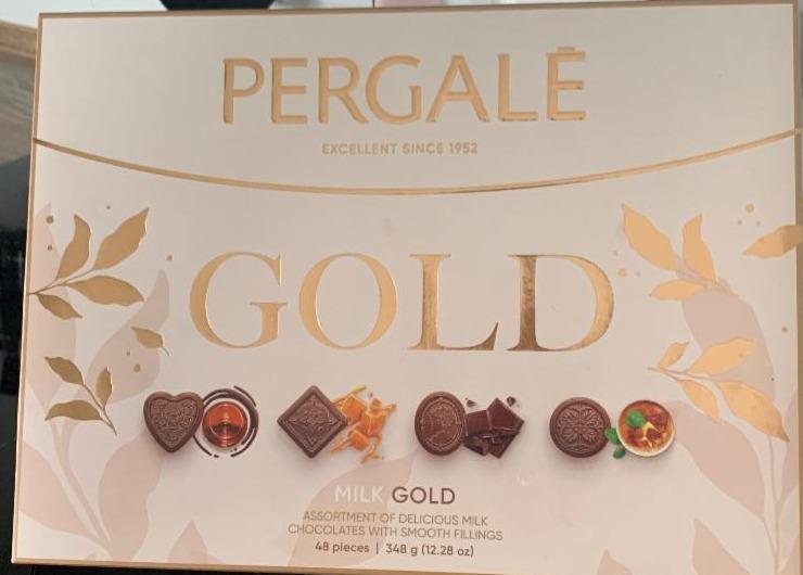 Фото - Набор конфет Gold из молочного шоколада Pergale