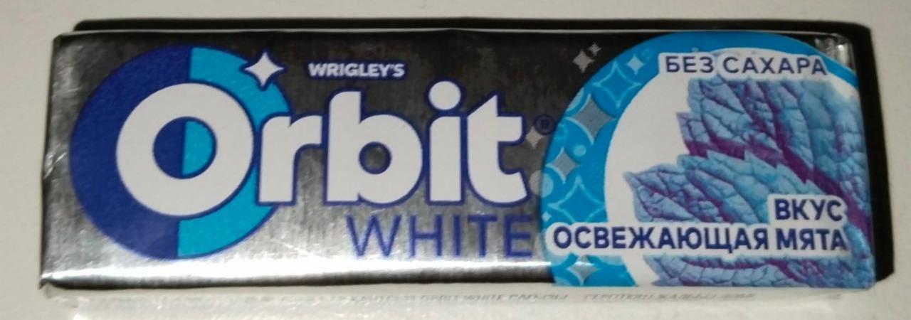 Фото - Orbit White без сахара. Вкус освежающая мята (13,6г)