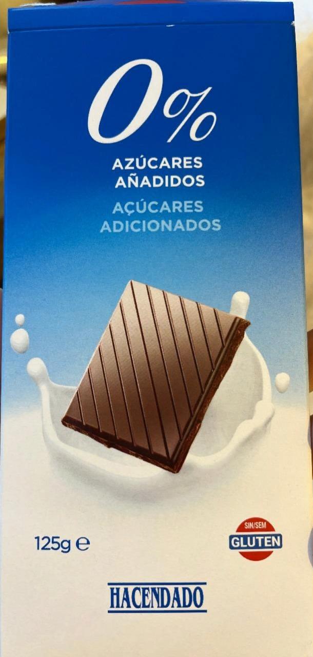 Фото - Молочный шоколад без сахара Hacendado