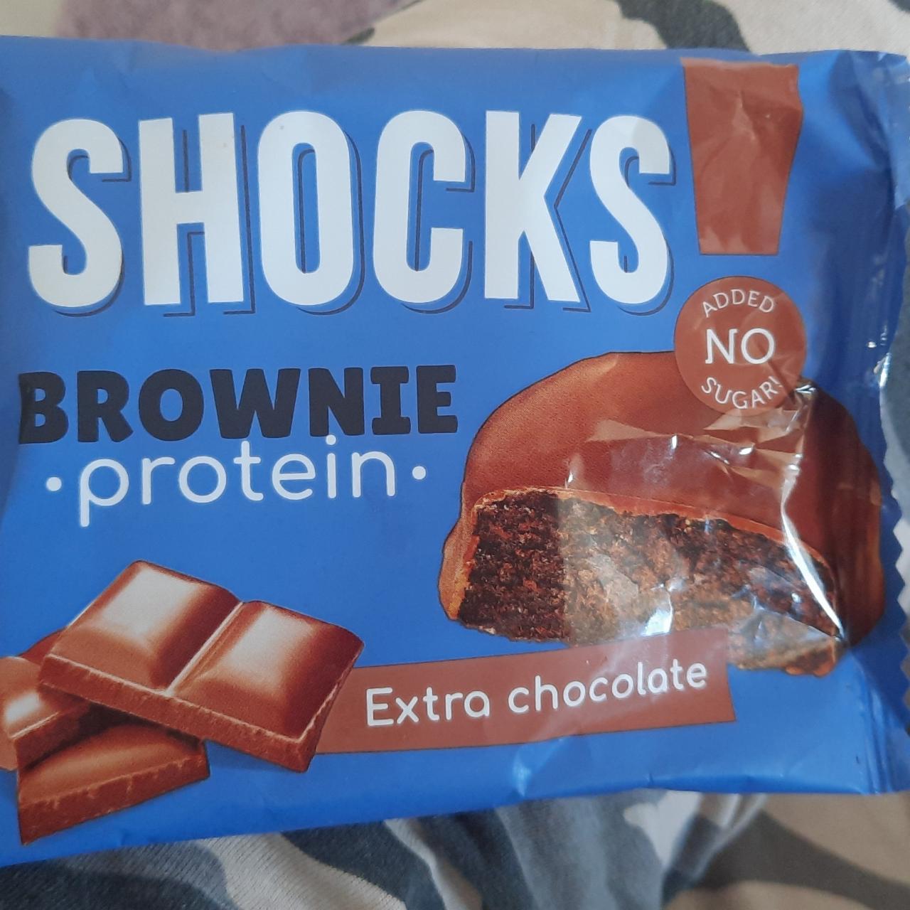 Фото - печенье протеиновое брауни шоколадное Extra chocolate Shocks
