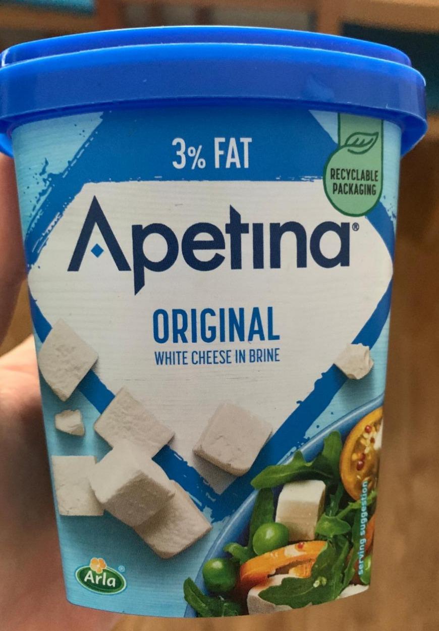 Фото - Сыр белый 3% в рассоле Original White Cheese In Brine Apetina
