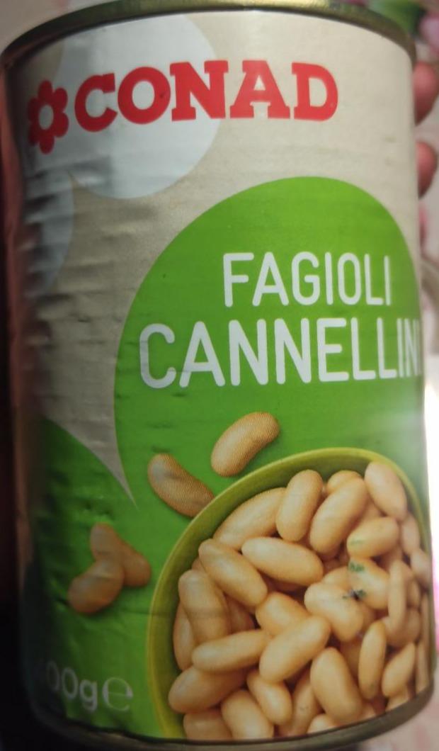 Фото - Фасоль консервированная fagioli cannellini Conad