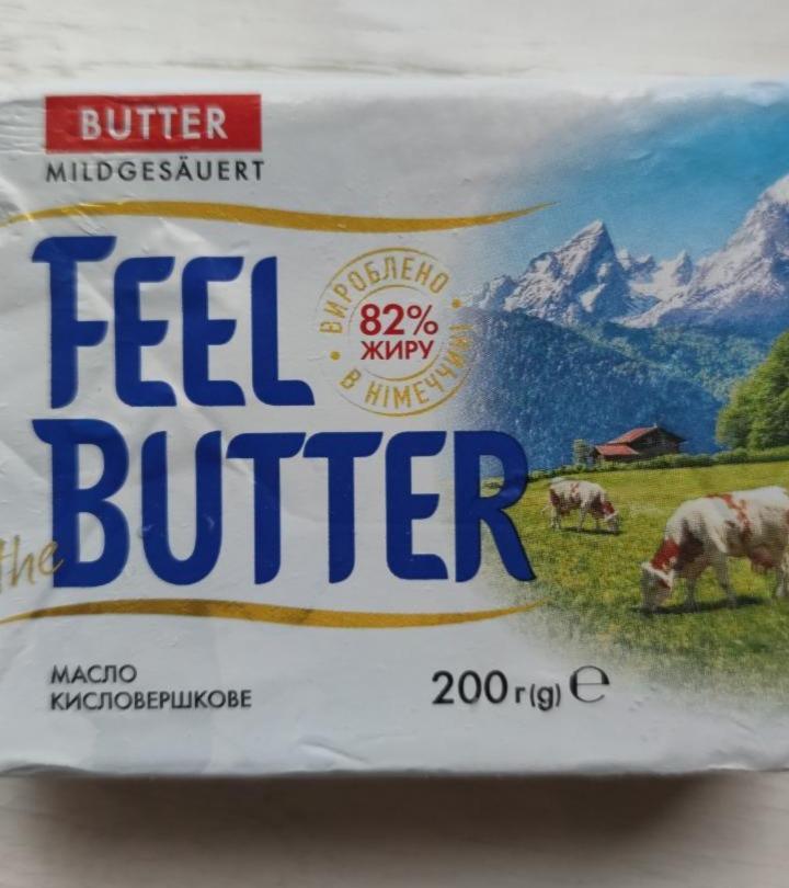 Фото - Масло кислосливочное 82% Feel the Butter