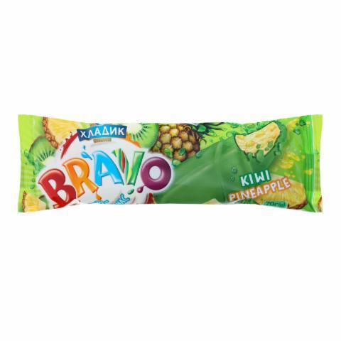 Фото - Мороженое 10% Kiwi-Pineapple Bravo Хладик