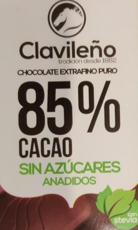 Фото - Шоколад черный Clavileno 85% какао Espana