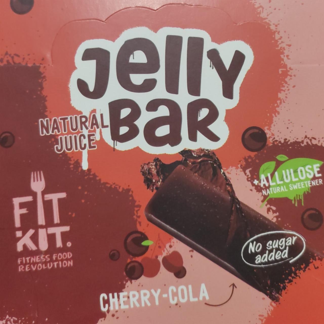 Фото - Мармеладный батончик вишня кола Jelly Bar Fit Kit