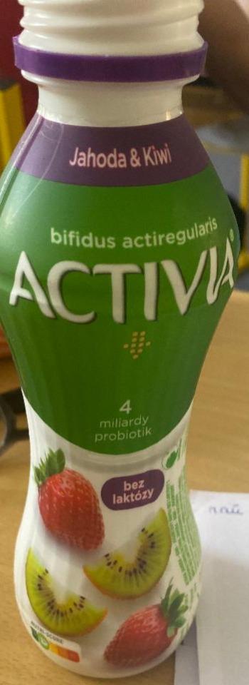 Фото - Jogurtový nápoj jahoda & kiwi bez laktózy Activia