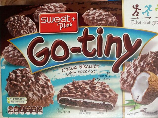 Фото - Go-tiny cocoa biscuit with coconut Sweet plus бисквит кокос