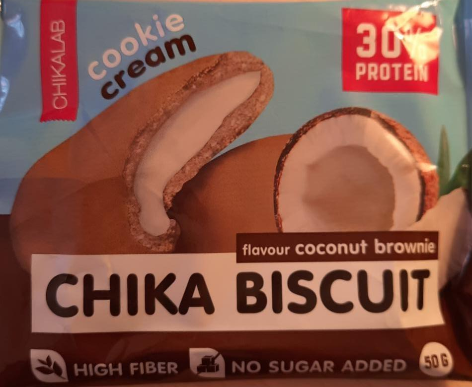 Фото - Печенье Chika Biscuit со вкусом кокосового брауни Chikalab
