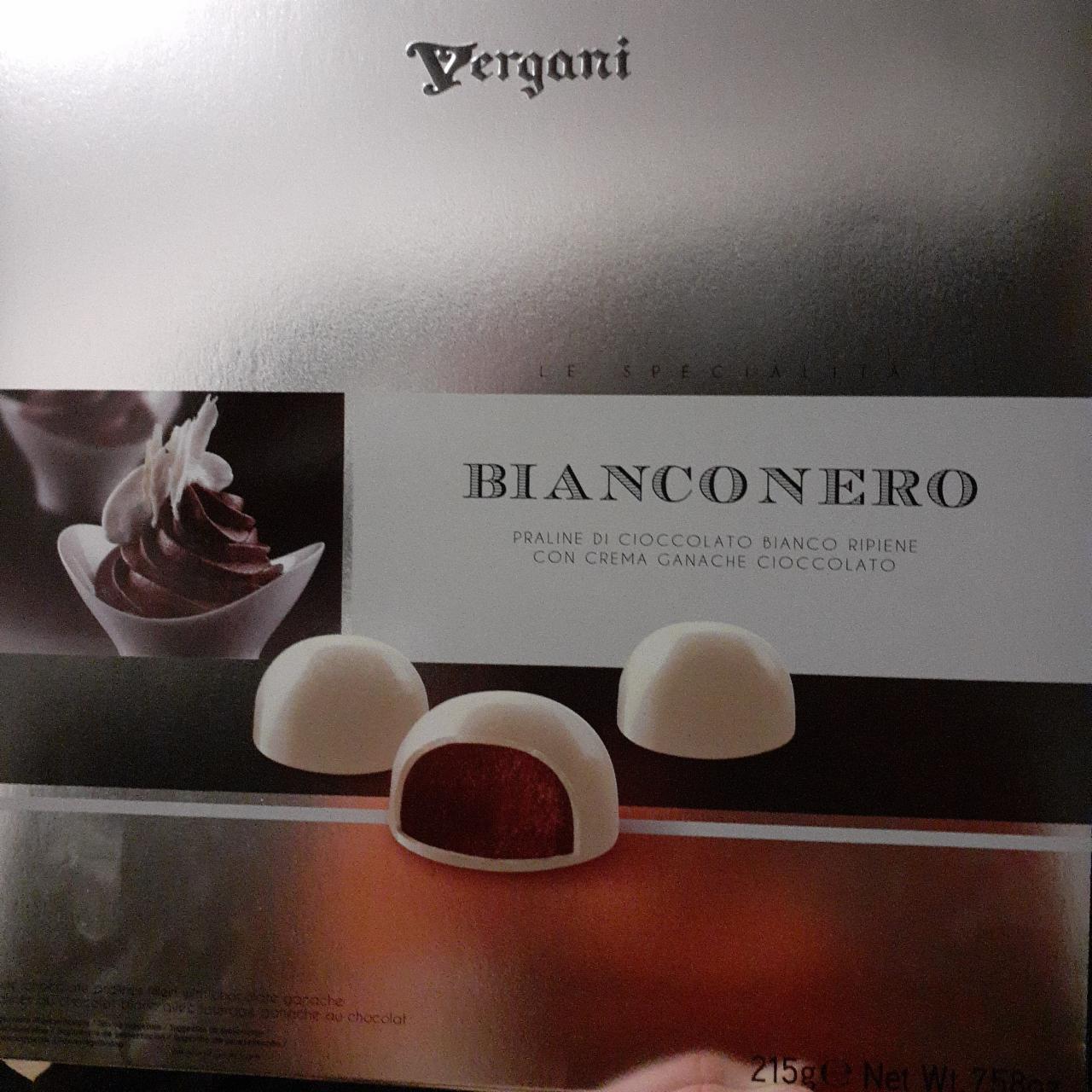 Фото - пралине в белом шоколаде BIANCONERO Vergani