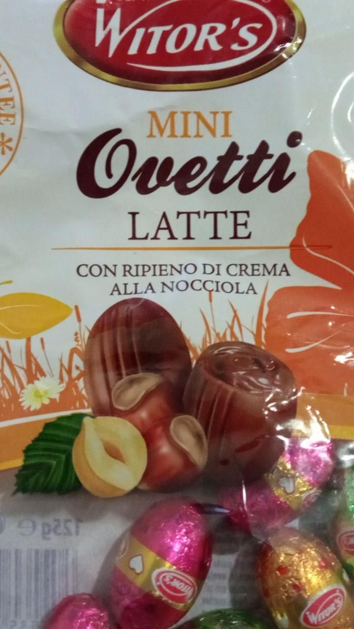 Фото - Mini Ovetti latte Witor's