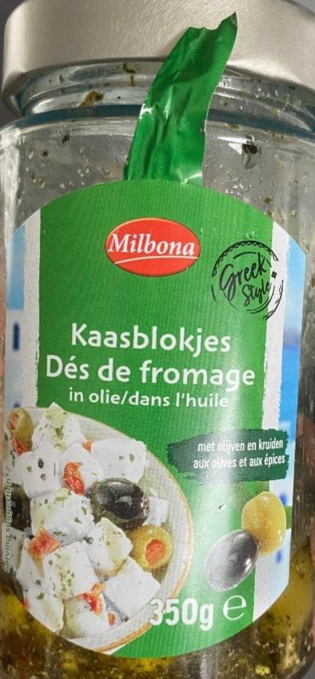 Фото - Kaasblokjes Dés de fromage in olie/dans l’huile Milbona