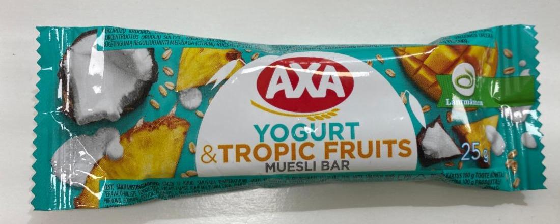 Фото - Батончик зерновой со вкусом йогурта и с тропическими фруктами Аха