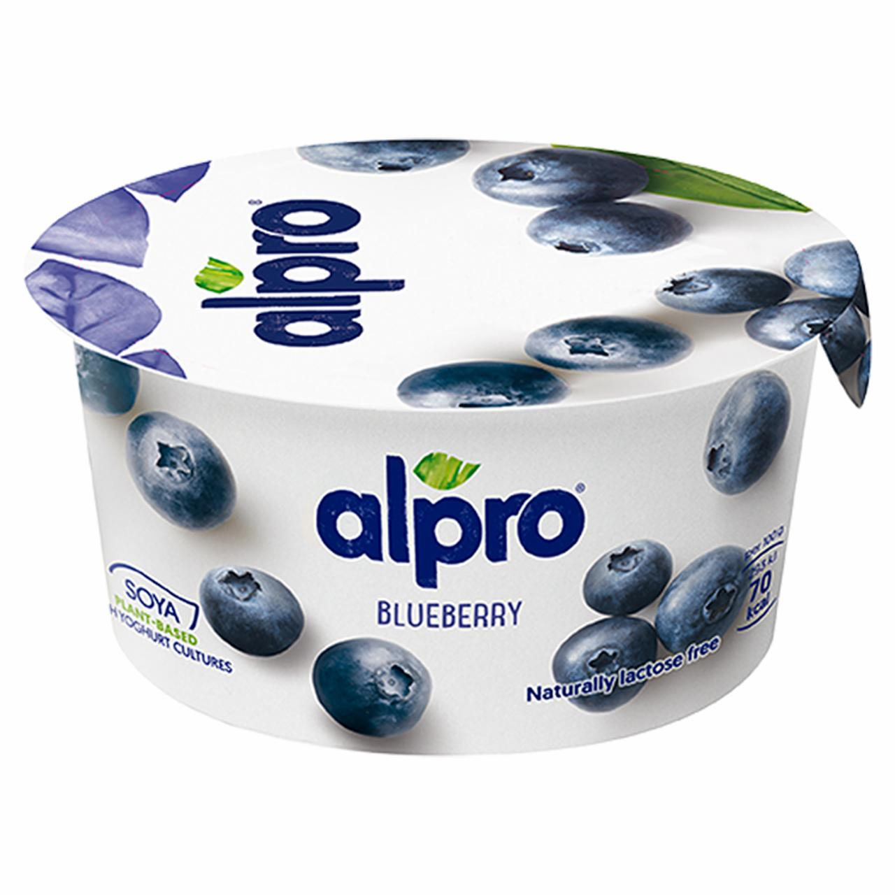 Фото - Продукт соевый ферментированный с черникой soya blueberry yoghurt Alpro