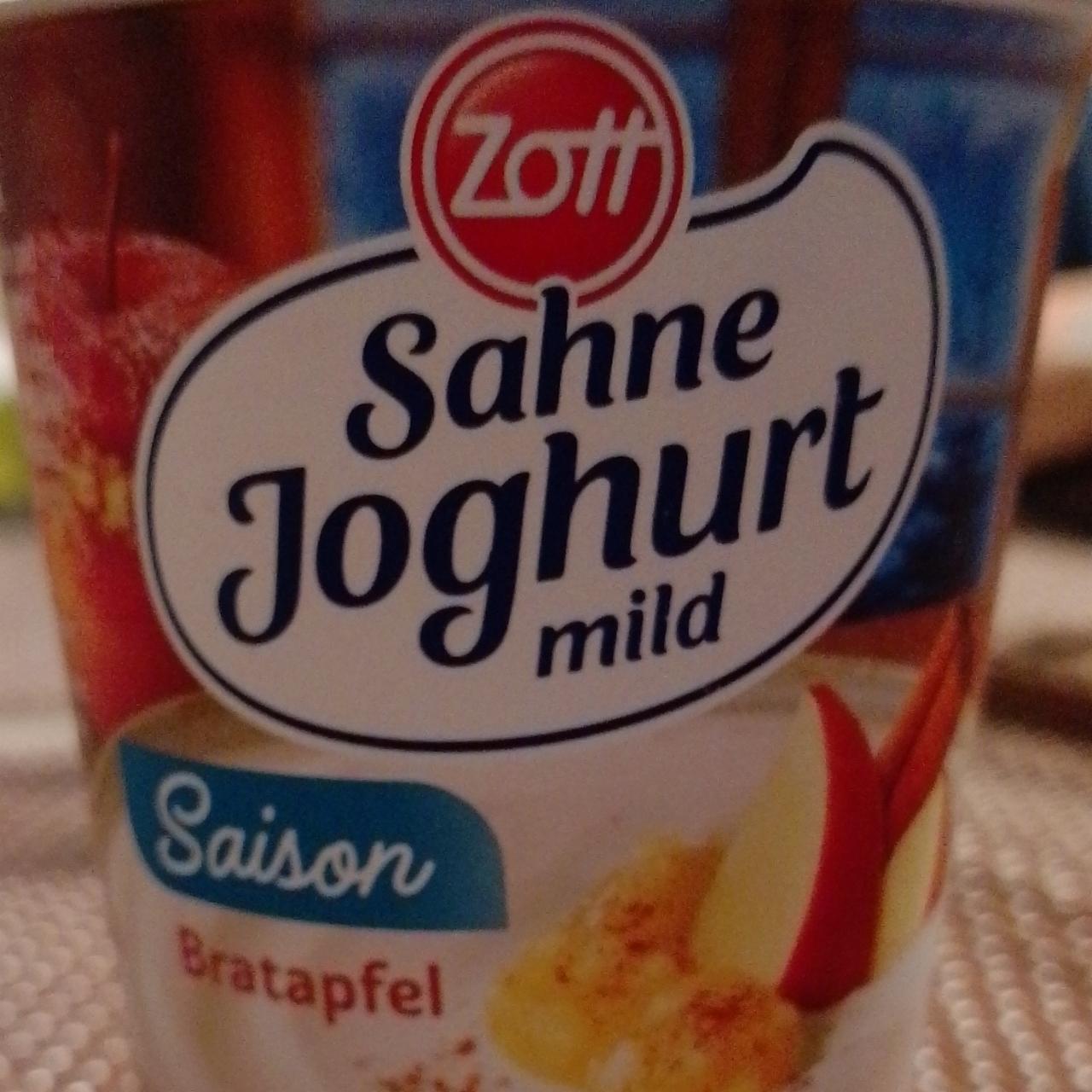 Фото - Sahne Joghurt mild Saison Bratapfel Zott