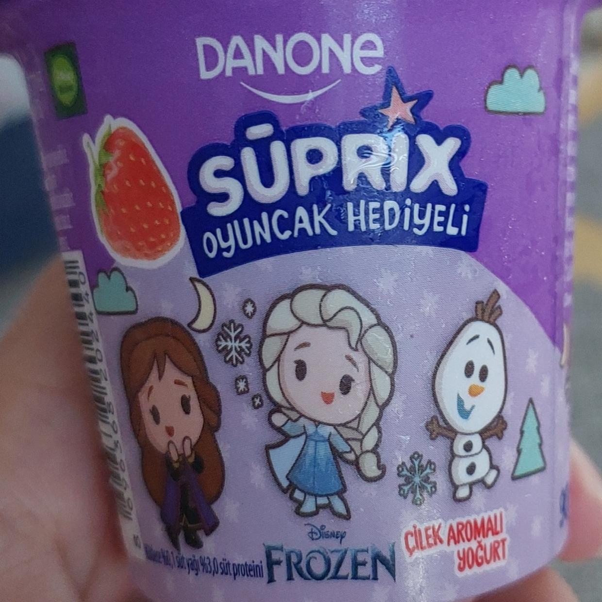 Фото - Йогурт клубничный Sūprix Danone