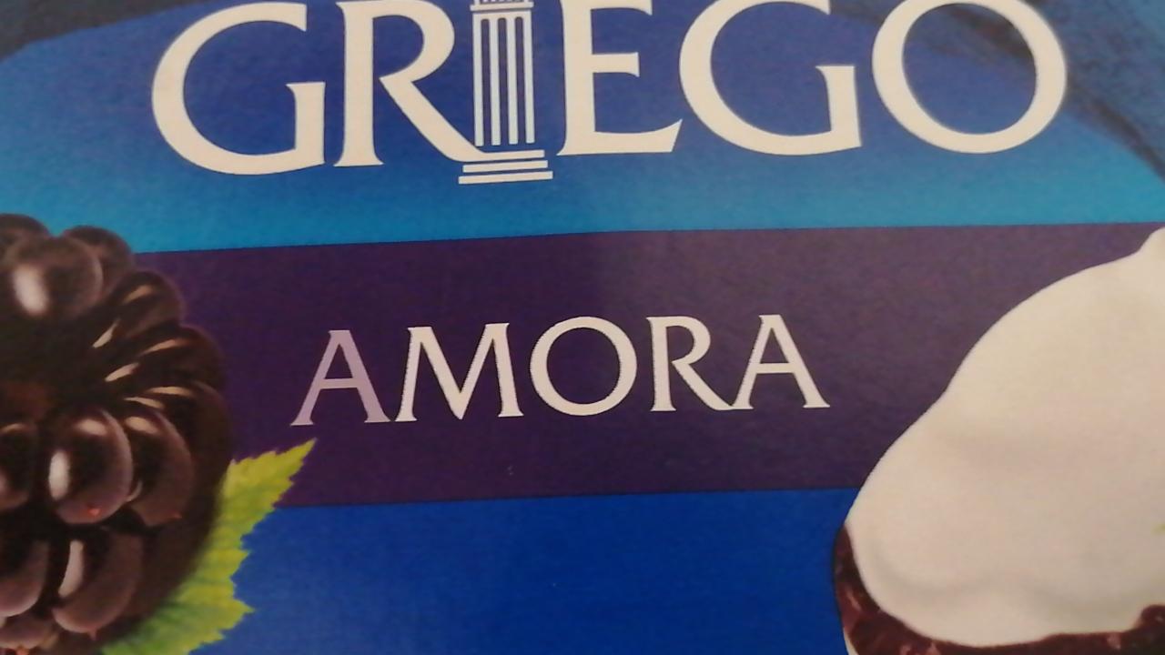 Фото - Йогурт греческий с вареньем ежевики Griego Mora Hacendado