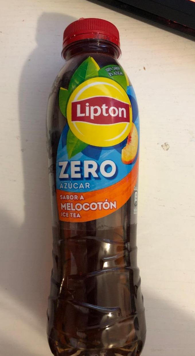 Фото - Чай холодный черный с персиком без сахара Zero Sugar Lipton