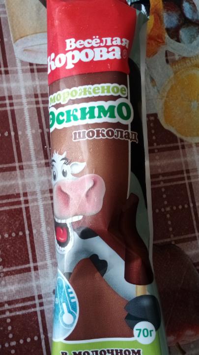 Фото - мороженое эскимо шоколад Весёлая Корова