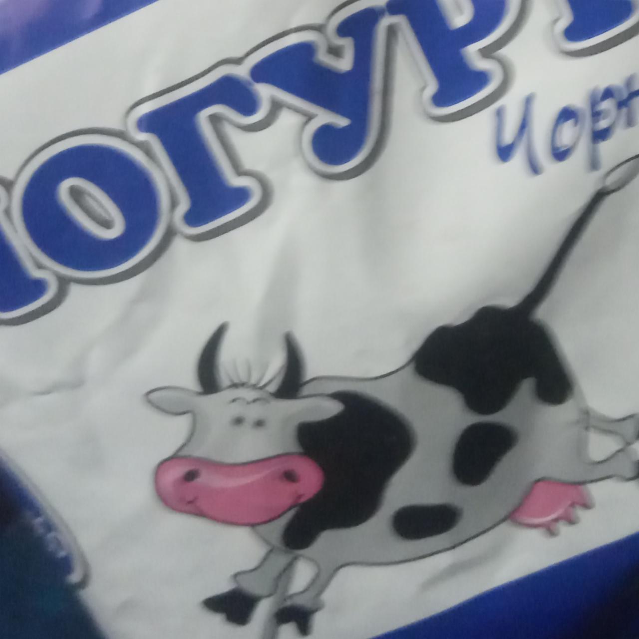 Фото - Йогурт 2.5% с черникой Миргородская коровка