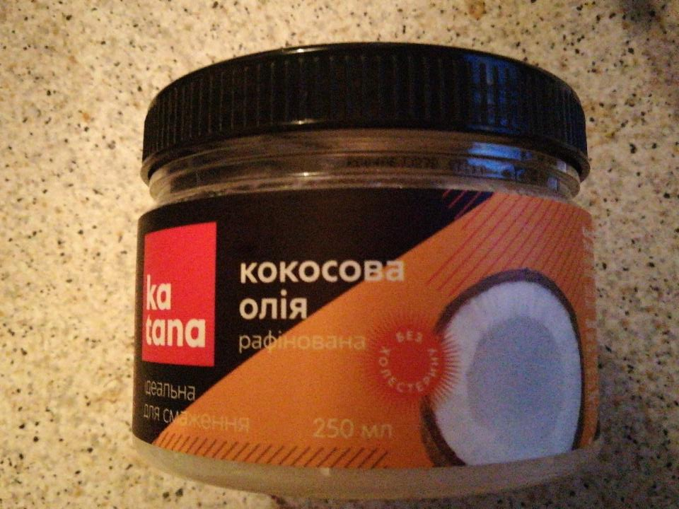 Фото - кокосовое масло рафинированное Katana