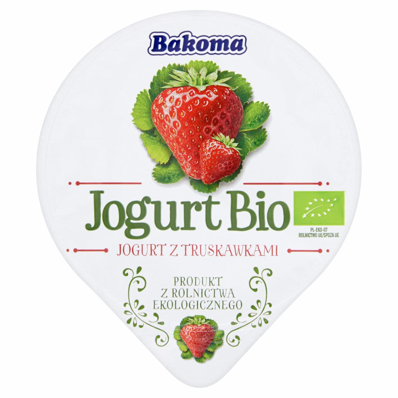 Фото - йогурт био клубничный Bakoma