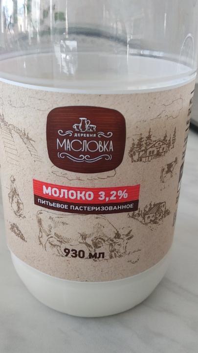 Фото - Молоко 3.2% Деревня Масловка
