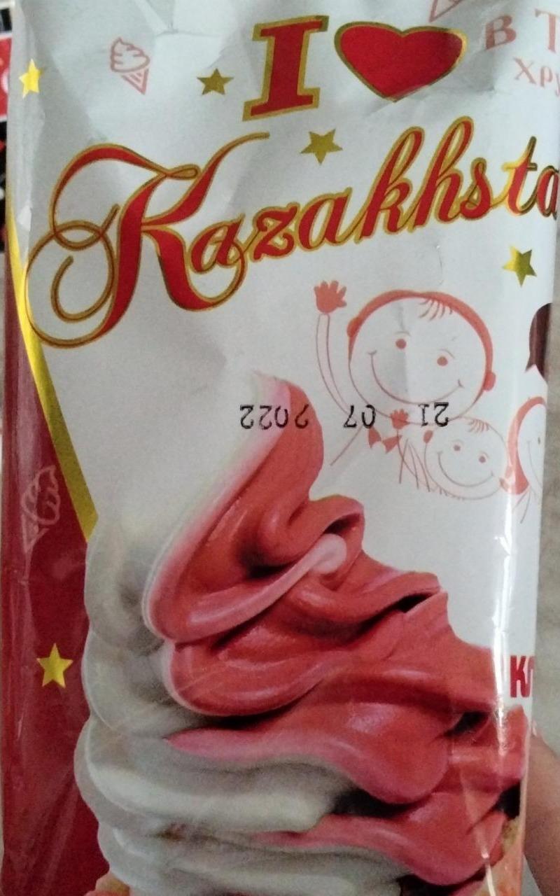 Фото - Мороженое клубничное I love Kazakhstan