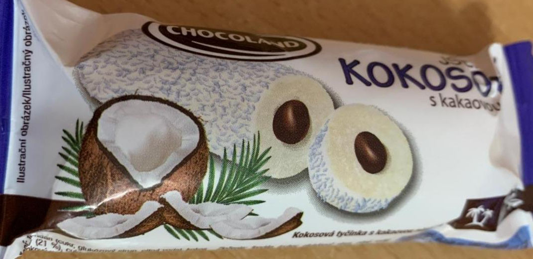 Фото - Батончик кокосовый с начинкой какао Chocoland