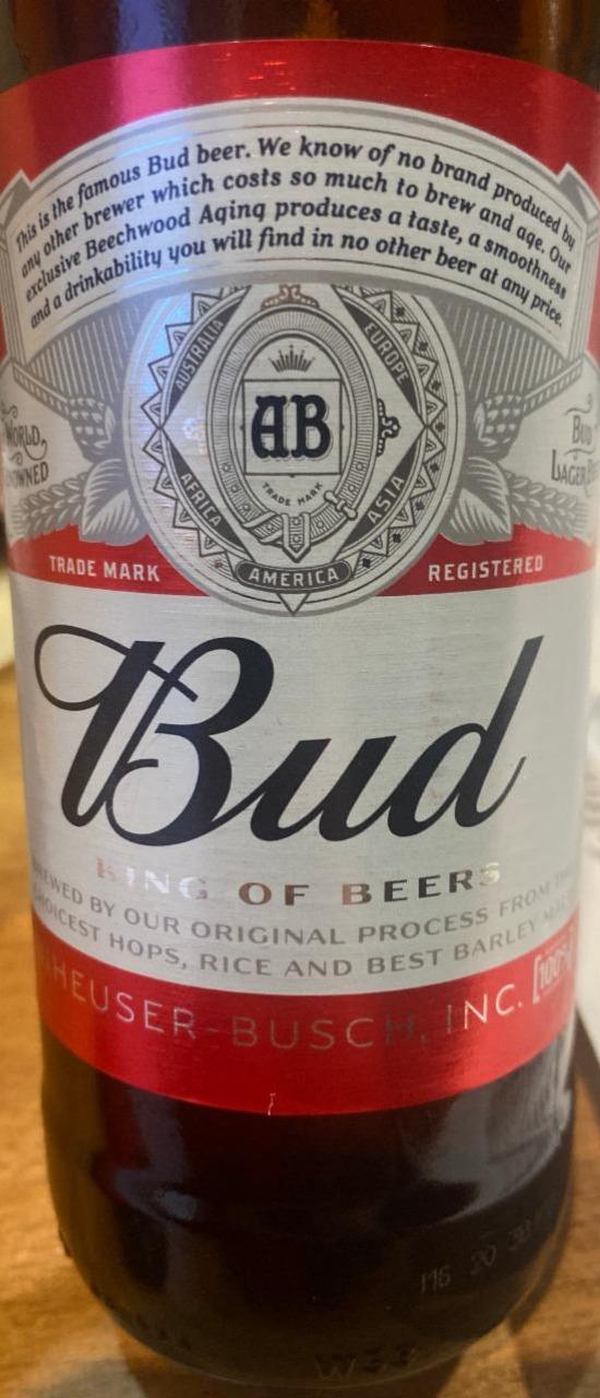Фото - Пиво светлое 5% Bud