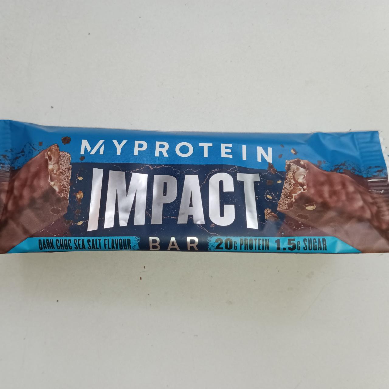 Фото - Протеиновый батончик Impact Protein Bar Dark Choc Mint Myprotein